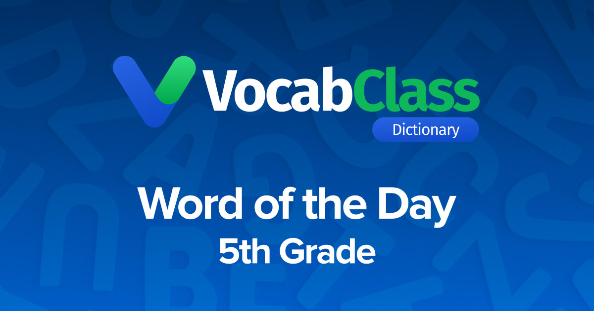 VocabClass 5th Grade Word of the Day! Today's word preliminary