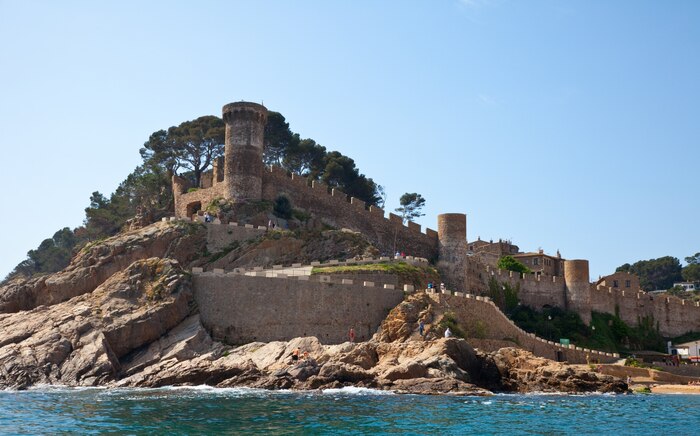Vila vella  fort in tossa de mar
